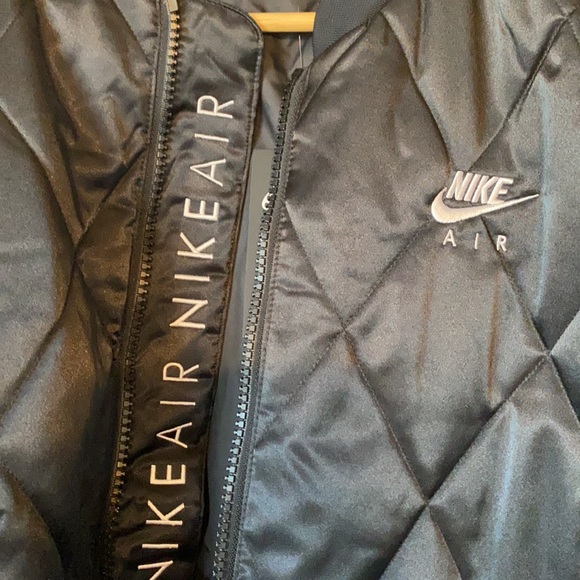 Nike Air Syn Fill Satin Jacket Black/Black/White New with Rare & Sold Out - Picture 6 of 11
